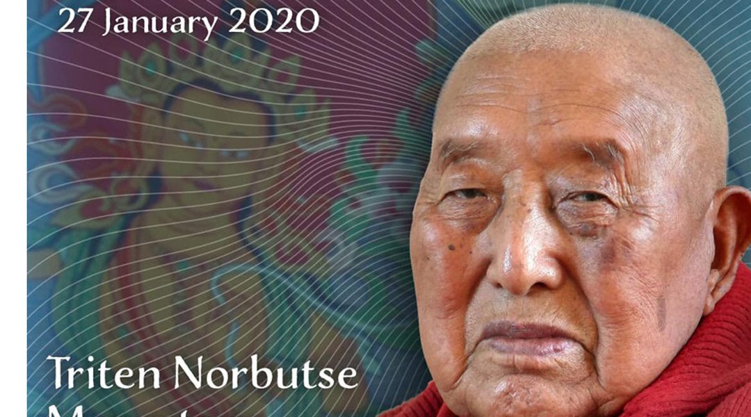 Join Us Online January 26 for Events Honoring H.E. Yongdzin Rinpoche