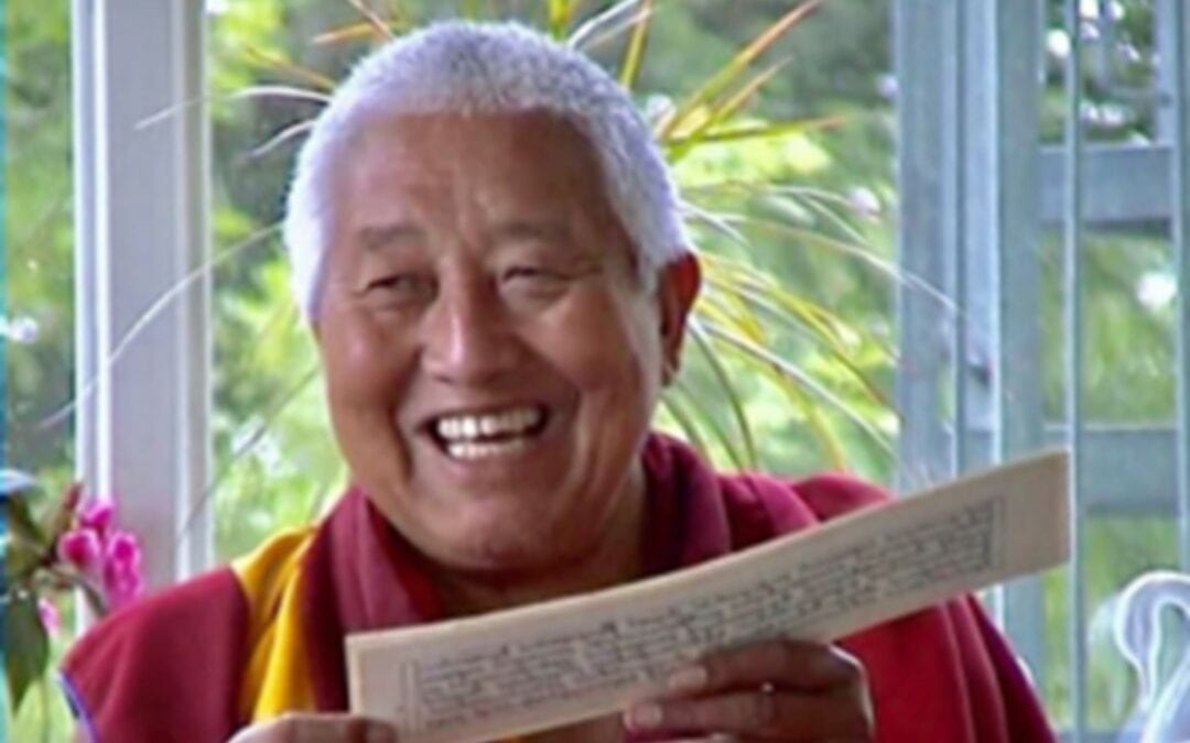 Wednesday, June 30, 2021, 11:45 a.m. New York time: Long Life Prayers for Yongdzin Rinpoche