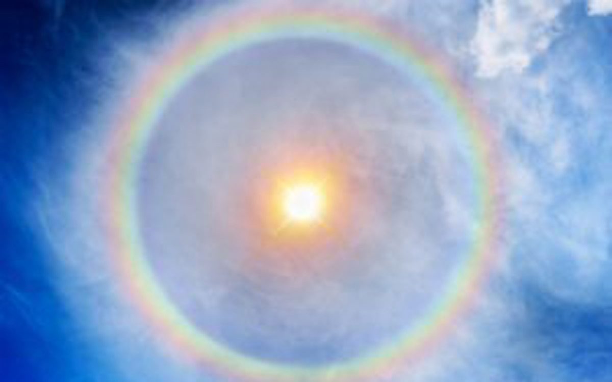 icebowblueskyclouds cropped circular rainbow