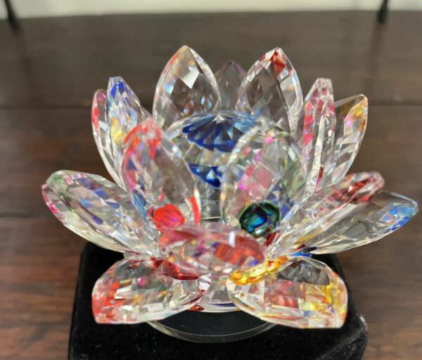 Multi color glass Lotus - Image 3